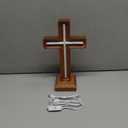 Handcrafted Wooden Cross Lamp for Spiritual Home Decor and Gifting, Cross Neon Sign with USB-Powered Warm Light for Bedside, Prayer Spaces, Christmas, Weddings, Baptism, Memorials
