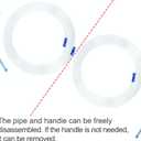 4 units suction tubing with detachable porous end design handleEach suction tube kits is 6.8 feet long