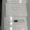 HITIME XVX Shine Through Keycaps with IMD Tech, Custom Keycaps 60 75 100 Percent, White Key Cap Set OEM Profile,118 Keys Side Printed for Mechanical Keyboard, Topographic