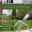 Weed Puller, Stand up Weed Puller Tool with 52" Metal Long Handle, 4 Stainless Steel Claws Design, Easily Remove Weeds Without Bending, Pulling, or Kneeling.