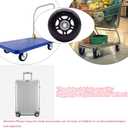 4 Pcs Luggage Suitcase Replacement Wheels 80x24mm Wear-Resistant Luggage Wheels Rubber Rotating Wheel Low Noise for Trolley Travel Case Carry-on Roller Bag (SXL/80x24mm)