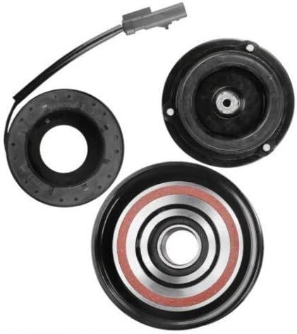 AC Compressor Clutch, Auto Air Compressor Clutch Oil Assembly Kit Pulley Bearing Coil Plate for 2003-2008 D0dge Ram 1500/2500 8 CYL 5.7L