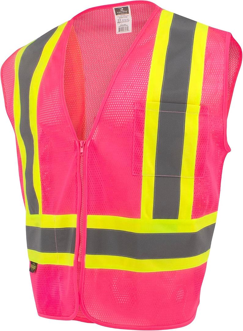 Radians SV22-1 Economy Type O Class 1 Safety Vest (Large, Pink)