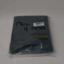 Mrs.Naturall Bathroom Window Curtains,Dark Green Linen Short Sheer Curtains 54 Inch Length (36"W x 54"L (Pack of 2))