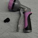RESTMO Garden Hose Nozzle, Heavy Duty Metal Water Hose Nozzle with 7 Adjustable Spray Patterns, High Pressure Hand Sprayer with Flow Control, Best for Watering Plant & Lawn, Washing Car & Pet, Pink