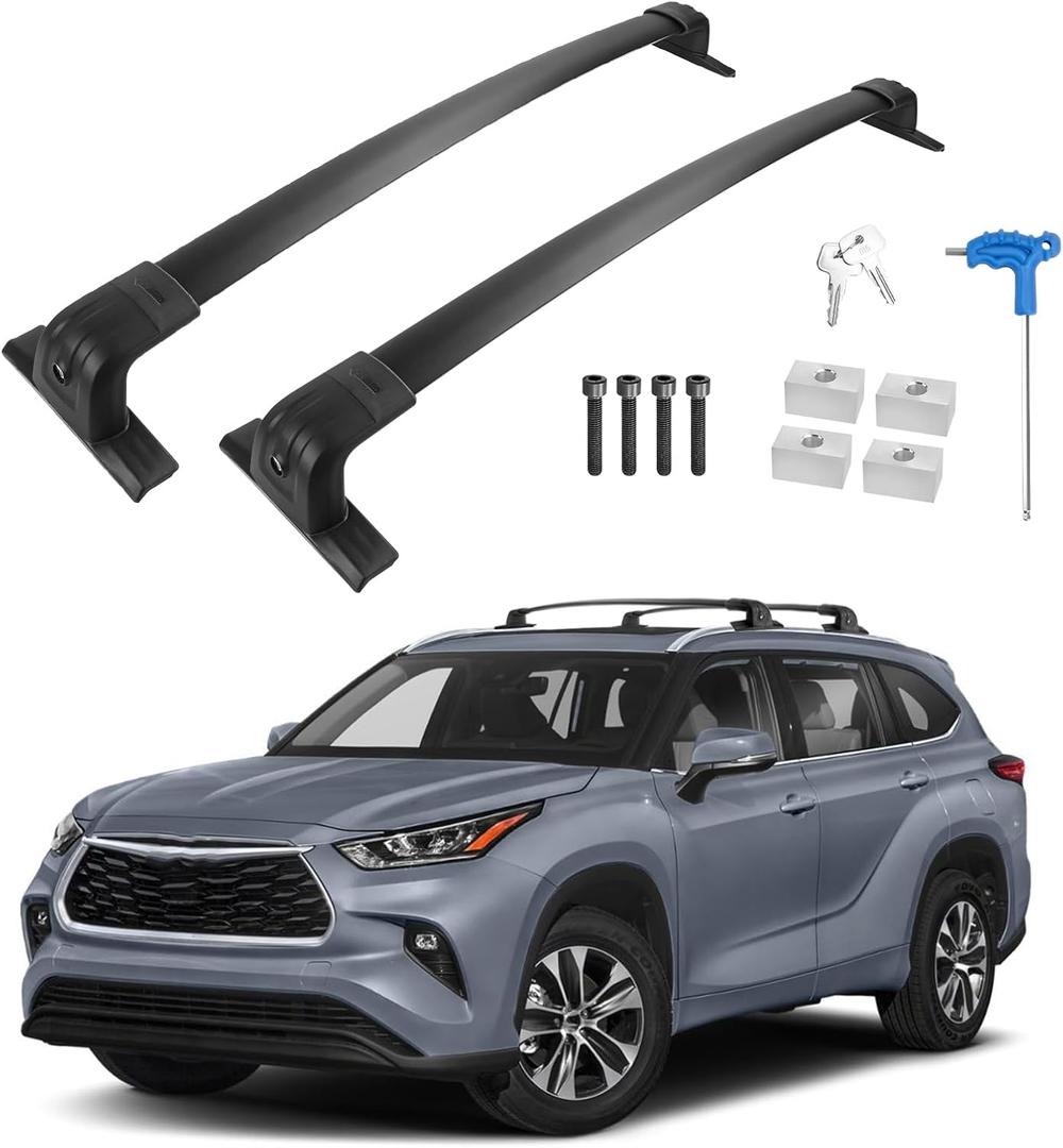 330LB Roof Rack Cross Bars for 2020-2026 Highlander XLE Limited Platinum