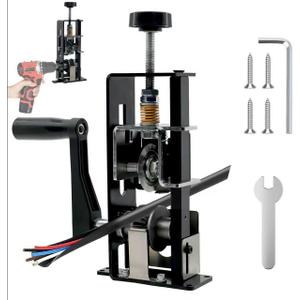 Wire Stripper 0.04-0.98 Tool Machine for Hand Crank or Drill Powered Manual Wire Stripper Can be fixed or removed Cable Stripper for Copper Scrap RecyclingBlack