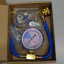 Mudder Bpv31 Piercing Valve 134a Kit R134a Refrigerant Charge Hose with Gauge, Hose Refrigerant Can Tap with Gauge R134a Can Connect to R12/r22 Port 1/2 and Universal Retrofit Valve with Dust Cap
