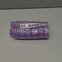 Glass Tapered Candlestick Holders: 10 Pcs Ribbed Purple Candle Sticks Holder Decor Modern Fluted Taper Candle Holders Set