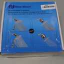 NearMoon Filtered Rain Shower Head, High Pressure 8Square, and 5 settings Handheld Shower Filter Combo with Self-adhesive Holder/1.5M Hose -1 Replaceable Filter Cartridge (Matte Black)