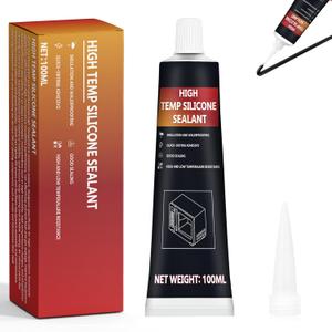 100ml Black Oven Heat Resistant Glue, High Temperature Adhesive Fixes Cracks High Temperature Resistance, High Temp Glue Suitable for Oven, Grill, Microwave