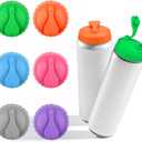 Silicone Soda Can Cover Lids, Pop Can Covers with Resealable Nozzle 6 Pack, BPA Free Stopper and Protector Reusable Beer Can Covers for Soda Fits Standard Cans