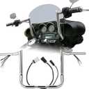 1 1/4" Fat 12" Rise 2008-2013 Street Glide Handlebars, Chrome