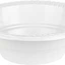 16 oz White Microwave Safe Bowls - Disposable Catering and Party Bowls - Case of 800