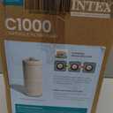 INTEX C1000 Cartridge Filter Pump for AGP: 1000 GPH Pump Flow Rate - Cartridge Gauge Indicator - HydroAeration Technology - Includes Type A Filter Cartridge - Turnover Rate/System Flow 750 GPH