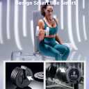 BYZOOM FITNESS Adjustable Dumbbell Set 25lb Single Unit(Buy 2 for a Pair) – 5-in-1 Compact Free Weights for Home Gym, Patented Easy-Adjust Design, Sleek Aesthetic for Strength Training & Workouts, White
