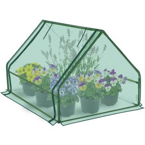 Mini Greenhouse, Portable 51" x 39" x 33" Green House, Compatible with Raised Garden Bed Planters, Reinforced Waterproof and UV-Resistant Hot House for Indoor and Outdoor Use. (4 x 2 x 1 ft)