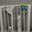 Safety 1st Easy Install Walk Thru Baby Gate for Doorway With Door, Dog Gates, Fits 29"-38", Easy Install 28" Tall, White