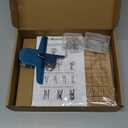 Lxmxgk 8x8 Inch Macrame Board Set, Macrame Board and Metal Adjustable Holder with T Pins Clips, Supplies Braiding Craft Helper, Board for Macrame and Knotting, Macrame Supplies Double Sided Grids