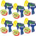 Multicolor Plastic Turbo Flyers Set - 6 Sets, Fun & Colorful Toys - Great Party Favors for Birthdays, Themed Parties & More