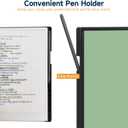 2 x Case for Remarkable Paper Pro Tablet 11.8" (2024 Released) Lightweight and Hard Back Shell Protective Book Folio Cover,Have Auto Sleep/Wake,Pen Holder and Pen Tips Box (Matcha Green)