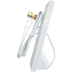 WiFi 6e WiFi 7 Antenna 2T2R Wi-Fi WLAN Antenna Magnetic Base Dual Dual Wireless PC Desktop WiFi Antennas for Gigabyte Z790 X670 B650/AORUS X TR50X Series Motherboard Wifi7 (White)