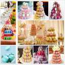 Macaron Tower Stand, 6 Tiers Macaron Display Macaroon Stand Tower Desserts Cupcake Holder Platter for Wedding, Birthday Party, Baby Shower, Party Decoration by Greatstar