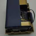 West Bend Timeless 12-Cup Programmable Coffee Maker with Brew Strength Selector for Hot and Iced Coffee, Includes 1-4 Cup Brew Option and Permanent Filter (Blue/Gold)