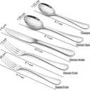 Silverware Set, Briout Flatware Set Service for 4 Stainless Steel Cutlery Set 20 Piece Include Upgraded Knife Spoon Fork Mirror Polished, Dishwasher Safe