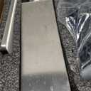 Waterfall Spout Bathroom Vessel Faucet, Tall Waterfall Single Handle One Hole Deck Mount Mixer Bowl Tap with Large Rectangular Spout, Bar Sink Faucet Lavatory Vanity with Overflow, Silver