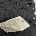 MakeMeChic Women's Plus Size Boho Tops Crochet Sweater Dolman Sleeve Beach Cover Up (Black, XXXL)
