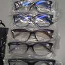 5 Pack Blue Light Blocking Reading Glasses for Men Spring Hinge Fashion Large Wide Computer Readers for Men Eyeglasses, Mix Color 3.75 x