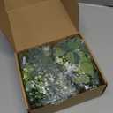 N&T NIETING 2 Pack Artificial Eucalyptus Garland with Flowers, Faux Greenery Garland Decor 6FT Eucalyptus Vines, Fake Hanging Vines Summer Garlands for Mantle Wedding Backdrop Easter Decorations