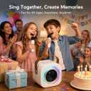 Mini Karaoke Machine for Kids with 2 Wireless Mics,TOP Singing Toys Birthday Gifts Ideas for Girls Ages 3,4,5,6,7,8,9,10,11,12+ Years Old,Great Gift Ages Girls,Boys Trend Party