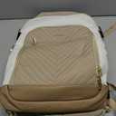 LOVEVOOK Large Travel Backpack for Women, TSA Carry on Backpack for Airplanes, 40L Personal Item Travel Bag for Women fits 17" Laptop,Waterproof Carry on Bag Airplane Approved with 3 Packing Cubes (Khaki - Beige - Abricot)