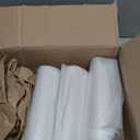 Aluf Plastics 55-60 Gallon Trash Bags - (Commercial 150 Pack) - Source Reduction Series Value High Density 22 Micron Gauge (equiv) - Intended Multipurpose (Clear)