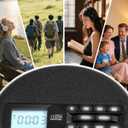 CD Player Portable with Speakers - Rechargeable Personal CD Player for Car and Home, Small Fabric Music Player with Backlit Display, Anti-Skip, AUX/USB Port - Ideal for Audiobooks & Gifts