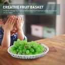 8 Pack Oval Fast Food Baskets Plastic Oval Basket Small Fruit Bread Basket Bin Food Serving Tray for Sandwiches, Burgers, Nachos, Fries, Hot Corn Dogs Food Serving Storage Display Decor