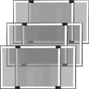 Sasylvia 3 Pcs Expandable Window Screens 21.7 H" x 28-52 W" Large Adjustable Window Screens with Aluminum Frame White Replacement Screen for House Windows Horizontal Slide Pre Framed Window