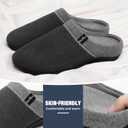 ERGOfoot Orthotic Slippers with Arch Support, Ideal for Plantar Fasciitis, Flat Feet, Heel Pain Relief, Slip on Clog Indoor Outdoor House Shoes with Anti-Skid Rubber Sole