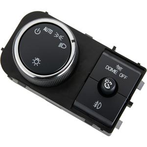 Headlight Dimmer Switch fits for 2007-2014 Chevy Avalanche Silverado Suburban Tahoe,for GMC Sierra Yukon XL, Fog Light Switch Dome Headlamp Switch Assembly.Replaces#25858705 15096895 15926099