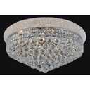 CWI Lighting Empire 15-Light 24-in Chrome Flush Mount Light