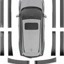 12PCS Door Sill Protector & Rear Bumper Guard for 2023-2026 Honda CR-V, Anti-Scratch Exterior Trim Covers, Black (8PCS Door Sill Guards + 4PCS Rear Bumper Protector)
