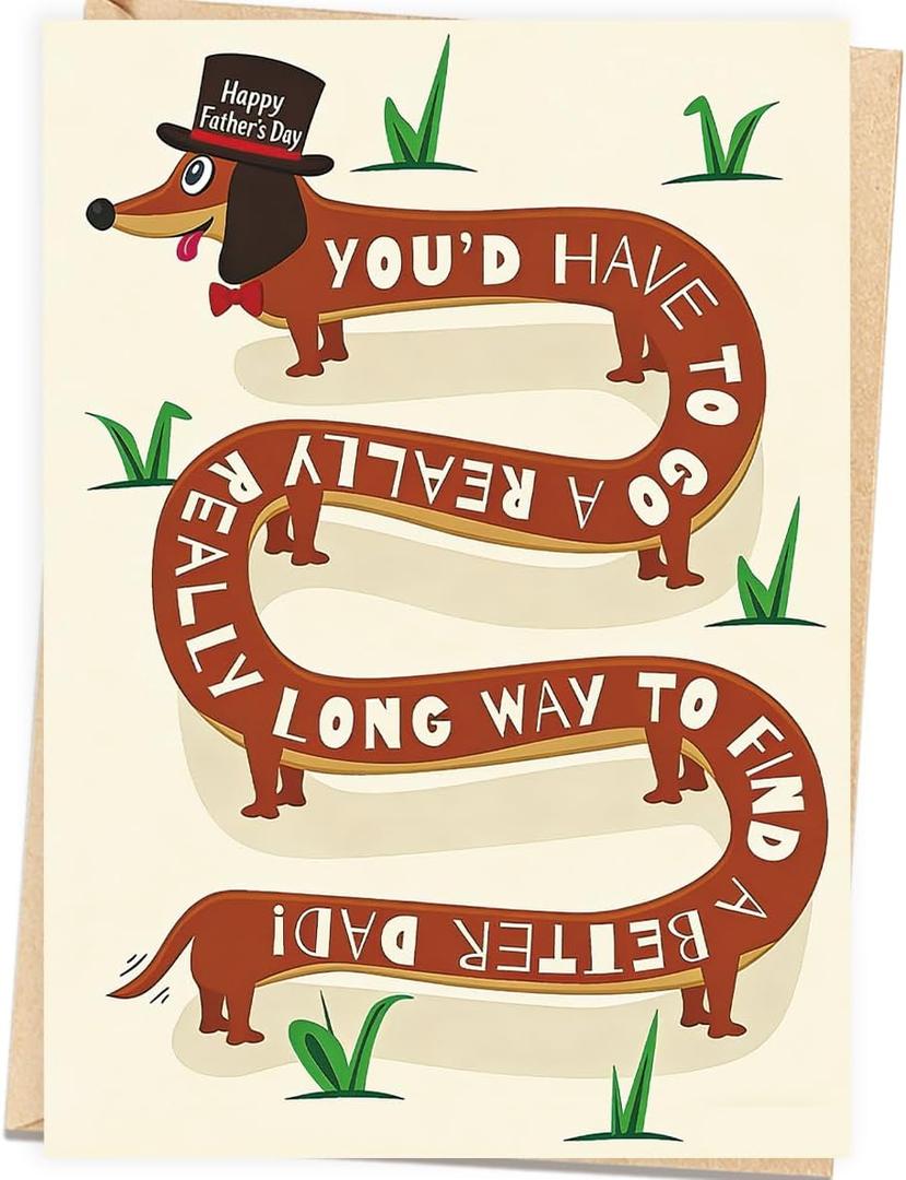 20 x Fathers Day Card Gifts for Dog Dad from Dog, Funny Dog Dad Gifts for Men, Personalized Minimalist Premium Design, Funny Father's Day Decoration Ideas, Mix