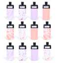 ASEVAT 3 oz Leak Proof Empty Squeeze Pouches, Refillable Travel Size Containers, Portable Liquid Pouches for Travel, Stand Up Pouch,TSA Approved (Pink+Purple, 12 pack)