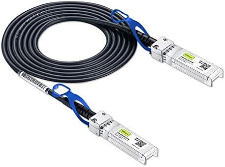 10GTEK 25G SFP28 SFP+ DAC Cable - 25GBASE-CR SFP28 to SFP28 Passive Direct Attach Copper Twinax Cable for Cisco SFP-H25GB-CU2M, Ubiquiti UC-DAC-SFP28, Supermicro and More, 2-Meter(6.6ft)