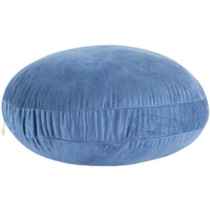 Round Throw Pillow 16x16 Down-like Polyester Super Soft Ultra Fluffy Feather-like Touch Round Cushion for Couch Decorative Circle Round Floor Pillow for Kids Bed Sofa, 1 Piece, Navy Blue