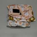 Langsprit Washable Female Dog Diapers (3 Pack) -Doggie Reusable Diapers for Doggy Puppy Female in Period - Highly Absorbent Dog Heat Panties with Adjustable Snaps (Rabbit, Owl, Lion, Large)