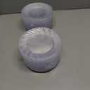 U-QE 100 Pieces Clear Plastic Plates-6 Inch Plastic Dessert Plates Disposable - Washable & Reusable - Premium Hard Clear Plates Fancy Disposable Heavy Duty Plastic Plates for Party,Weddings and Events