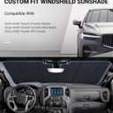 Pigenius Windshield Sunshade for Toyota Corolla Sedan 2020-2026, Corolla Hatchback 2019-2026, GR Corolla 2023-2026, Custom Front Window Sun Shade - Metallic